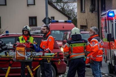 Waldmoessingen: Oekonomie Bereich eines Wohnhauses wurde Raub der Flammen 